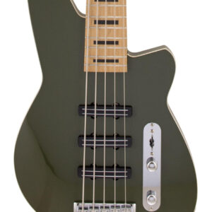Reverend Triad 5 String Bass Guitar in Army Green