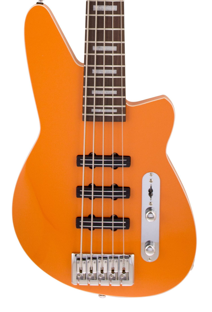 Reverend Triad 5 String Bass Guitar in Baked Orange - Image 1