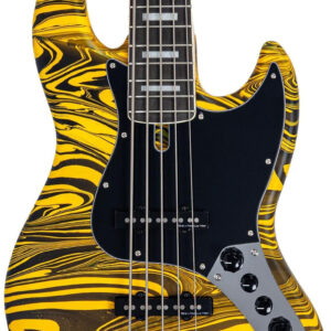 Sire V7 Alder 5 New Gen 5-String Bass Guitar in Yellow Swirl
