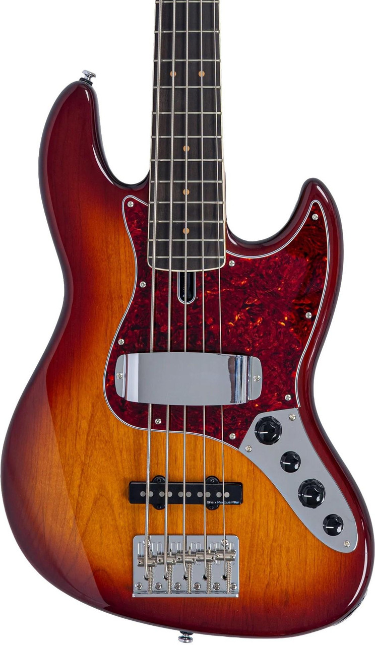 Sire V7 Vintage Alder 5 New Gen 5-String Bass Guitar in Tobacco Sunburst - Image 1