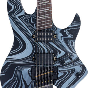Sire X6 Headless Electric Guitar in Black Swirl