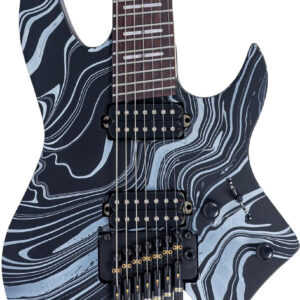 Sire X6 Headless 7-String Electric Guitar in Black Swirl