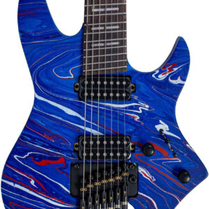 Sire X6 Headless 7-String Electric Guitar in Blue Swirl