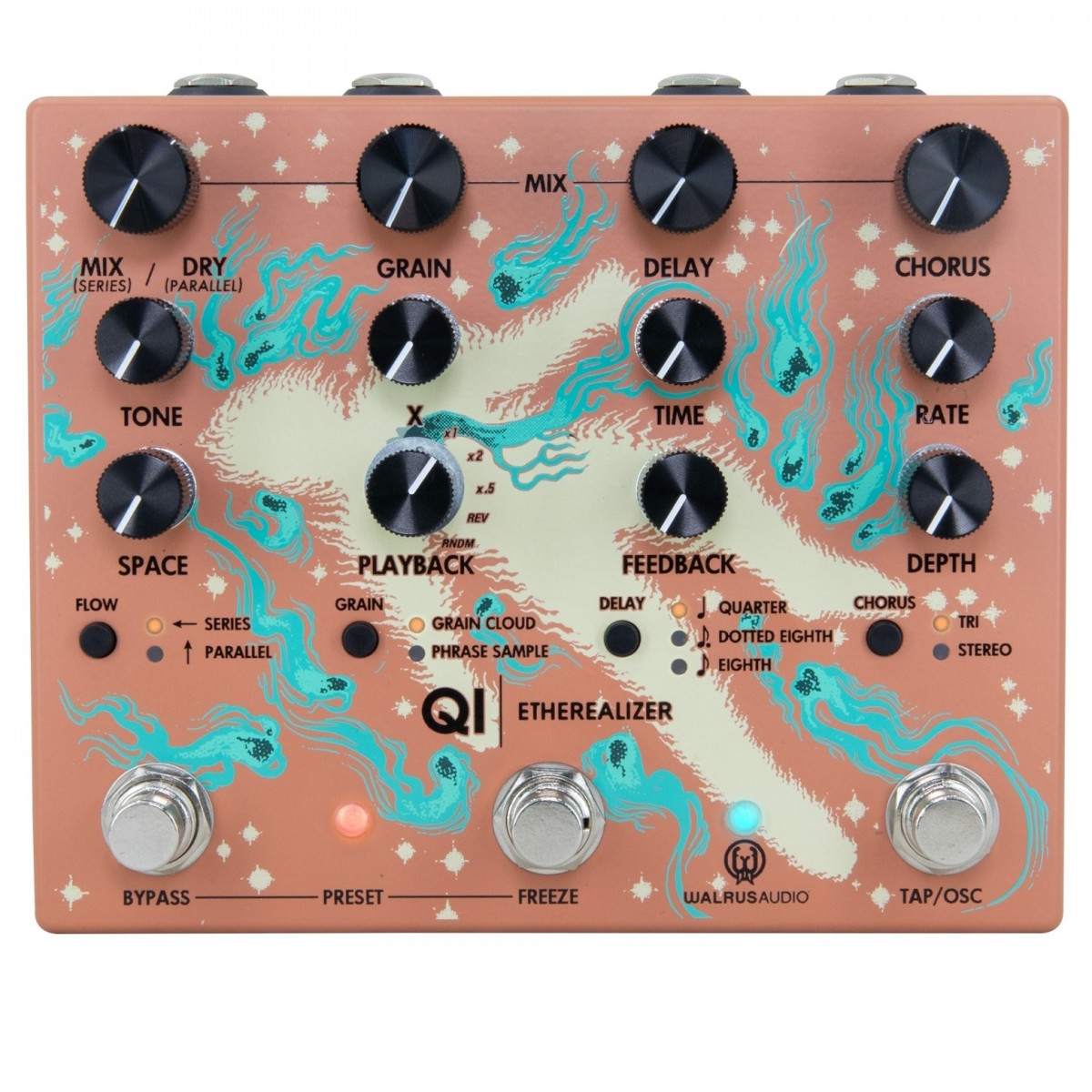 Qi Etherealizer Yvette Young Signature Pedal Terracotta - Image 2