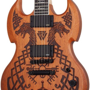 Wylde Audio Barbarian Carveworks Electric Guitar in Natural Satin