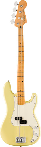 Fender Player II Precision Bass Guitar Maple Fingerboard Hialeah Yellow - Image 2