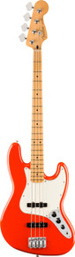 Fender Player II Jazz Bass Guitar Maple Fingerboard Coral Red - Image 3