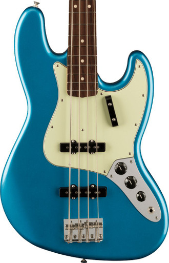 Fender Vintera II '60s Jazz Bass Guitar in Lake Placid Blue - Image 1