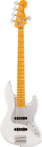 Fender American Ultra II Jazz Bass Guitar V in Avalanche Maple Fingerboard - Image 2