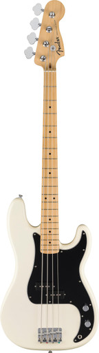 Fender Standard Series Precision Bass Guitar in Olympic White - Image 2