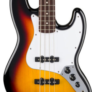 Fender Standard Series Jazz Bass Guitar in 3-Tone Sunburst