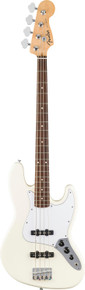 Fender Standard Series Jazz Bass Guitar in Olympic White - Image 3