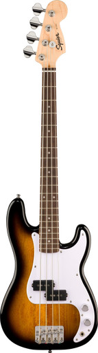 Squier Mini Precision Bass Guitar in 2-Colour Sunburst - Image 2