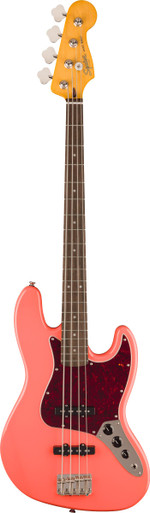 Squier Classic Vibe '60s Jazz Bass Guitar in Tahitian Coral - Image 2
