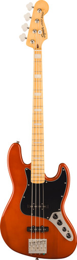 Squier Classic Vibe Active '70s Jazz Bass Guitar in Mocha - Image 2