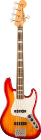 Squier Classic Vibe Active '70s Jazz Bass Guitar V in Sienna Sunburst - Image 3