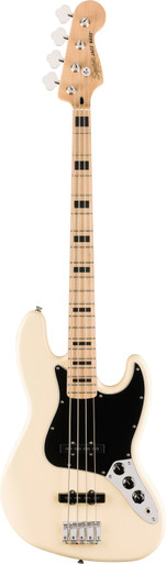 Squier Affinity Series Active Jazz Bass Guitar in Olympic White - Image 2