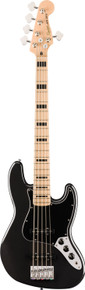 Squier Affinity Series Active Jazz Bass Guitar V in Black Metallic - Image 3