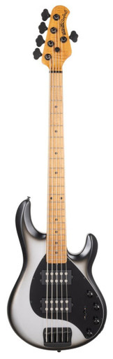 Music Man StingRay Special 5 HH Bass Guitar in Black Rock - Image 2