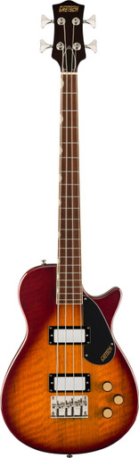 Gretsch Streamliner Jet Club Single-Cut Bass Guitar in Havana Burst - Image 2