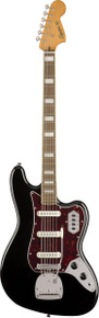 Squier Classic Vibe Bass Guitar VI Laurel Fingerboard Black - Image 3