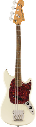 Squier Classic Vibe 60s Mustang Bass Guitar in Olympic White - Image 2