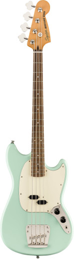 Squier Classic Vibe 60s Mustang Bass Guitar in Surf Green - Image 2