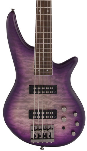 Jackson JS Series Spectra Bass Guitar JS3QV In Purple Phaze