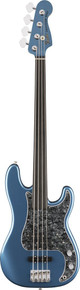 Fender Tony Franklin Signature Fretless Precision Bass Guitar In Lake Placid Blue - Image 3