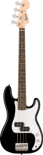 Squier Mini P Bass Guitar in Black - Image 2