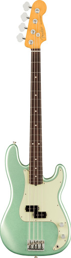 Fender American Professional II Precision Bass Guitar in Mystic Surf Green - Image 2