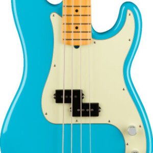 Fender American Professional II Precision Bass Guitar Maple Neck Miami Blue