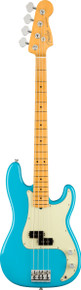 Fender American Professional II Precision Bass Guitar Maple Neck Miami Blue - Image 3