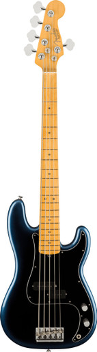 Fender American Professional II Precision Bass Guitar V in Dark Night - Image 2