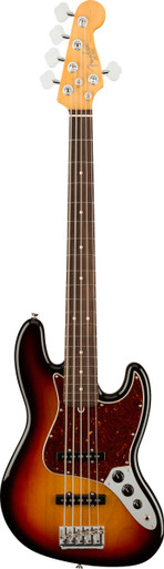 Fender American Professional II Jazz Bass Guitar V In 3-Colour Sunburst with Rosewood Fingerboard - Image 2
