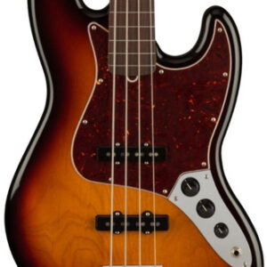 Fender American Professional II Fretless Jazz Bass Guitar in 3-Colour Sunburst