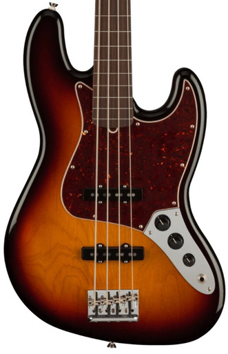 Fender American Professional II Fretless Jazz Bass Guitar in 3-Colour Sunburst - Image 1