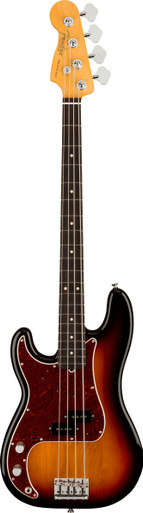 Fender American Professional II Left Handed Precision Bass Guitar in 3-Colour Sunburst - Image 2