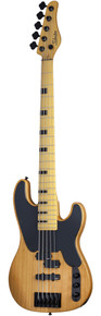 Schecter Model-T Session-5 Bass Guitar in Aged Natural Satin - Image 3