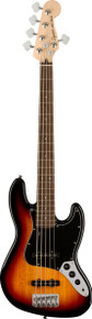 Squier Affinity Jazz Bass Guitar V in 3-Colour Sunburst with Indian Laurel Fingerboard - Image 3