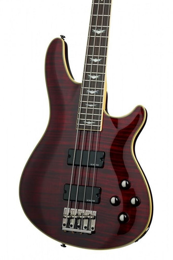 Schecter Omen Extreme-4 Bass Guitar in Black Cherry - Image 2