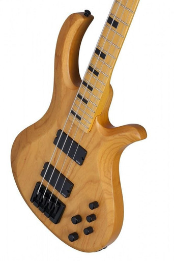 Schecter Riot Session-4 Bass Guitar in Aged Natural Satin - Image 2