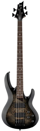 ESP LTD B-204DX Bass Guitar in Black Burst - Image 2