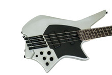 Hils HZB4 Headless Bass Guitar in Satin Silver - Image 3