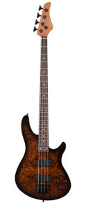 Schecter C-4 Standard Bass Guitar in Tobacco Burl - Image 3