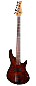Schecter C-5 Standard Bass Guitar in Tobacco Burl - Image 3
