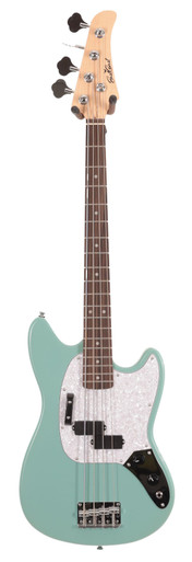 Eastcoast MSB Short Scale Bass Guitar In Daphne Blue With Rosewood Fretboard - Image 2