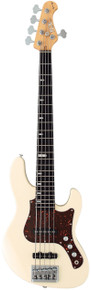 FGN Expert Mighty Jazz EMJ5-AL-R Bass Guitar in Antique White - Image 3