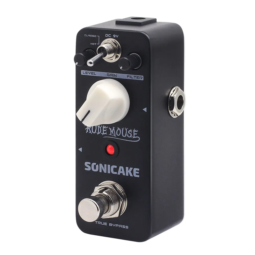Sonicake QSS-18 Rude Mouse True Bypass Underground Overdrive Distortion Fuzz Pedal