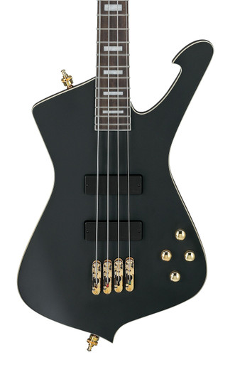 Ibanez ICB620-BKF Iceman Bass Guitar in Black Flat - Image 1